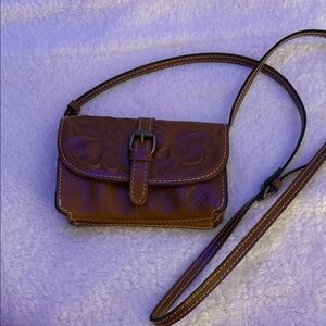 Patricia Nash, Brown Leather Torri Crossbody Bag